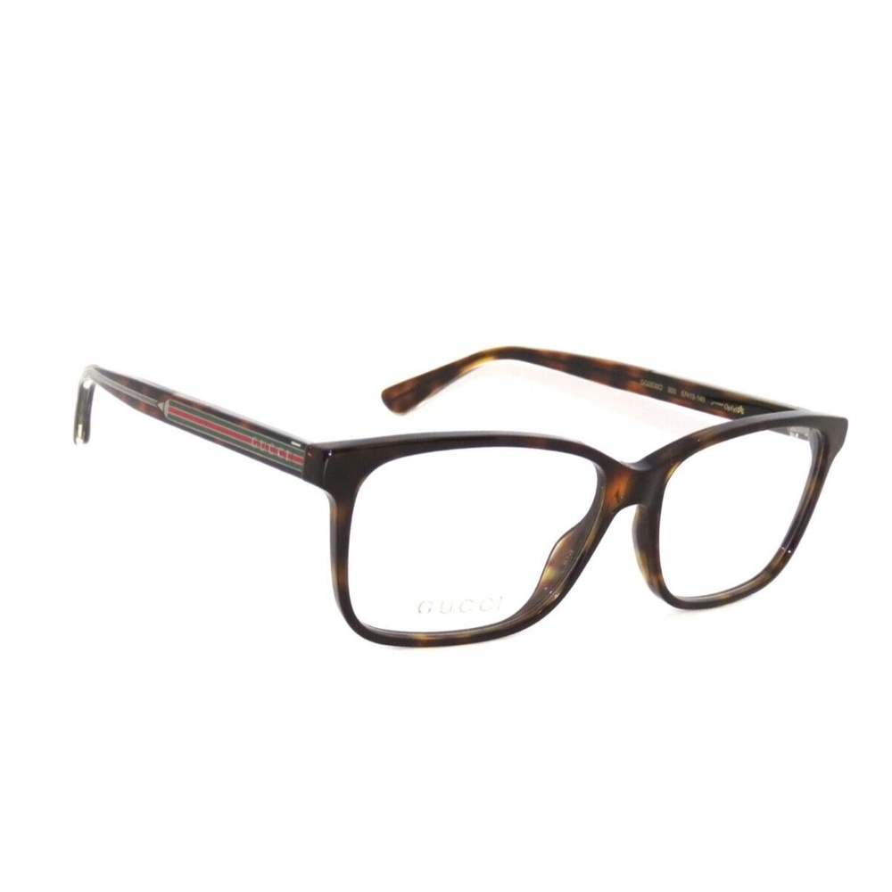 Gucci 0530O 0530 005 57 Havana Crystal Eyeglasses - Picture 3 of 5